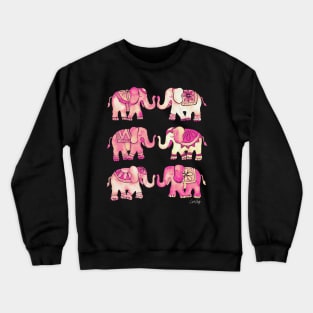 pink elephants Crewneck Sweatshirt